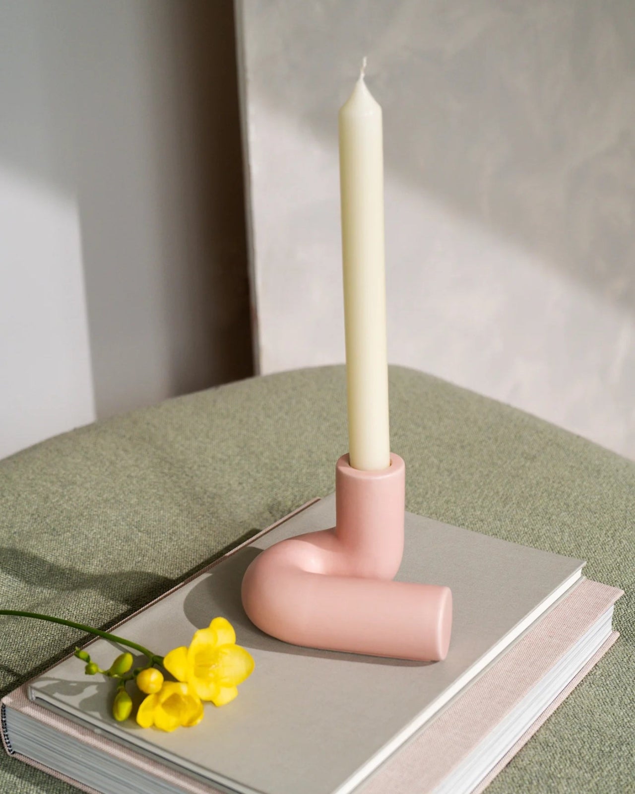 Octaevo - TEMPLO Kerzenhalter | Pink - ROSA ECK - Rosa, ,