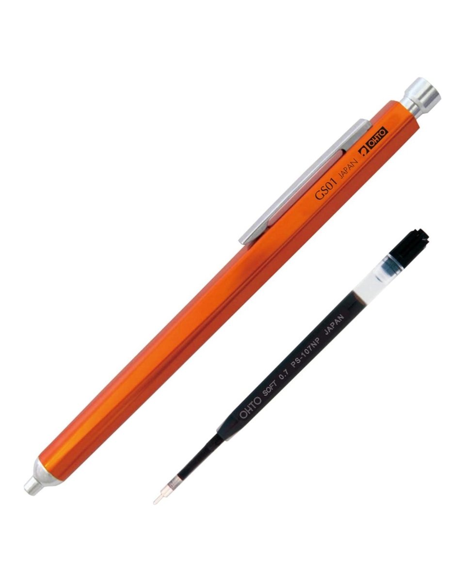 OHTO - GS01 Kugelschreiber zum Nachfüllen | Orange - ROSA ECK - Stift, ,