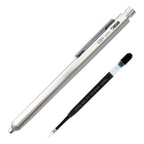 OHTO - GS01 Kugelschreiber zum Nachfüllen | Silber - ROSA ECK - Stift, ,