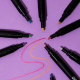 OMY - Mehrfarbige Filzstifte (9 Stück) • Glitzer - Filzstift - ROSA ECK Concept Store