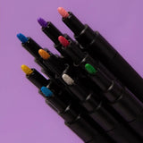 OMY - Mehrfarbige Filzstifte (9 Stück) • Glitzer - Filzstift - ROSA ECK Concept Store