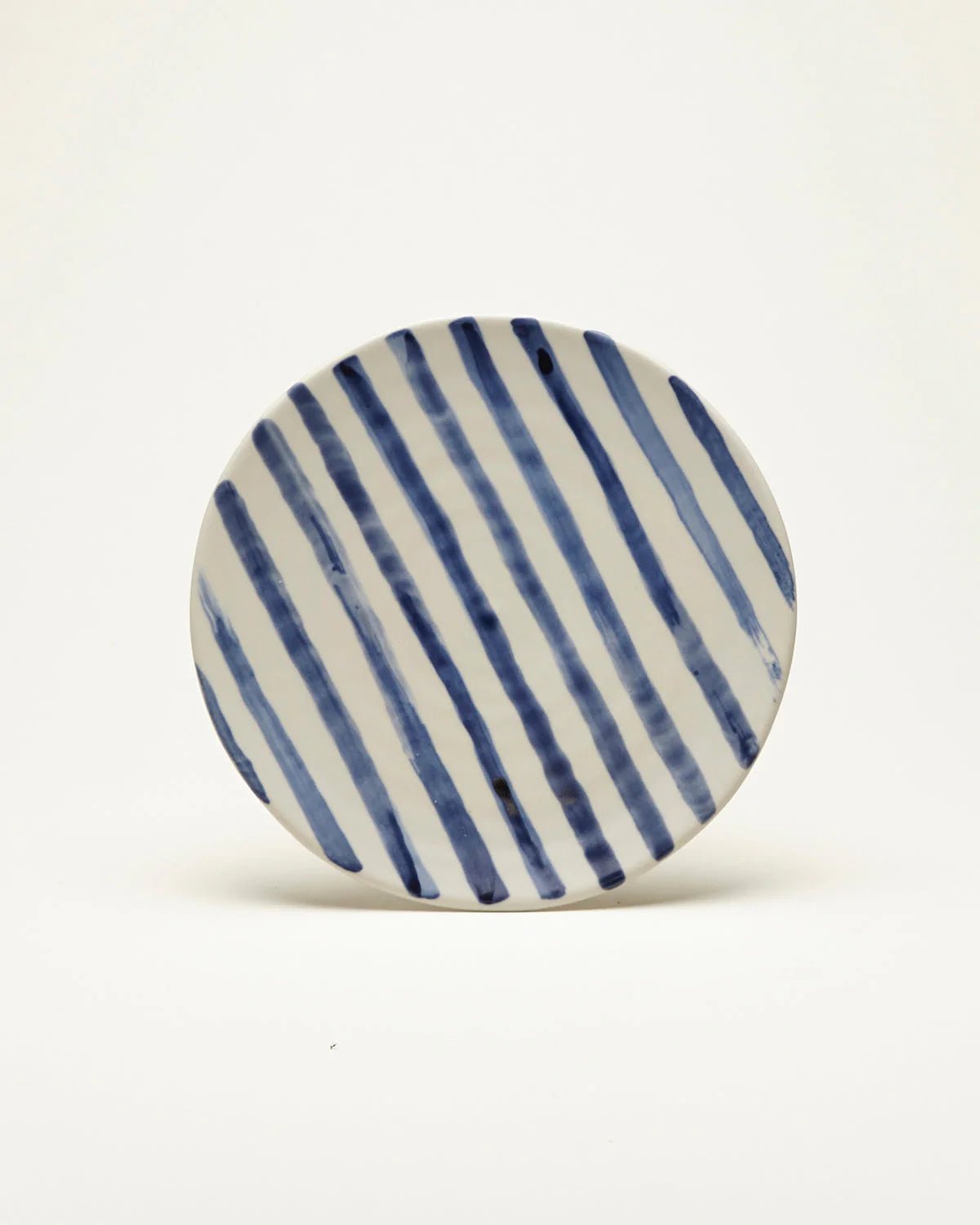 KLASSIK Kleiner Teller (⌀ 21 cm) Blau-Weiß-Gestreift