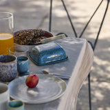 onomao - TRADITIONELL Espressobecher Teal - ROSA ECK - Becher, Blau, teal