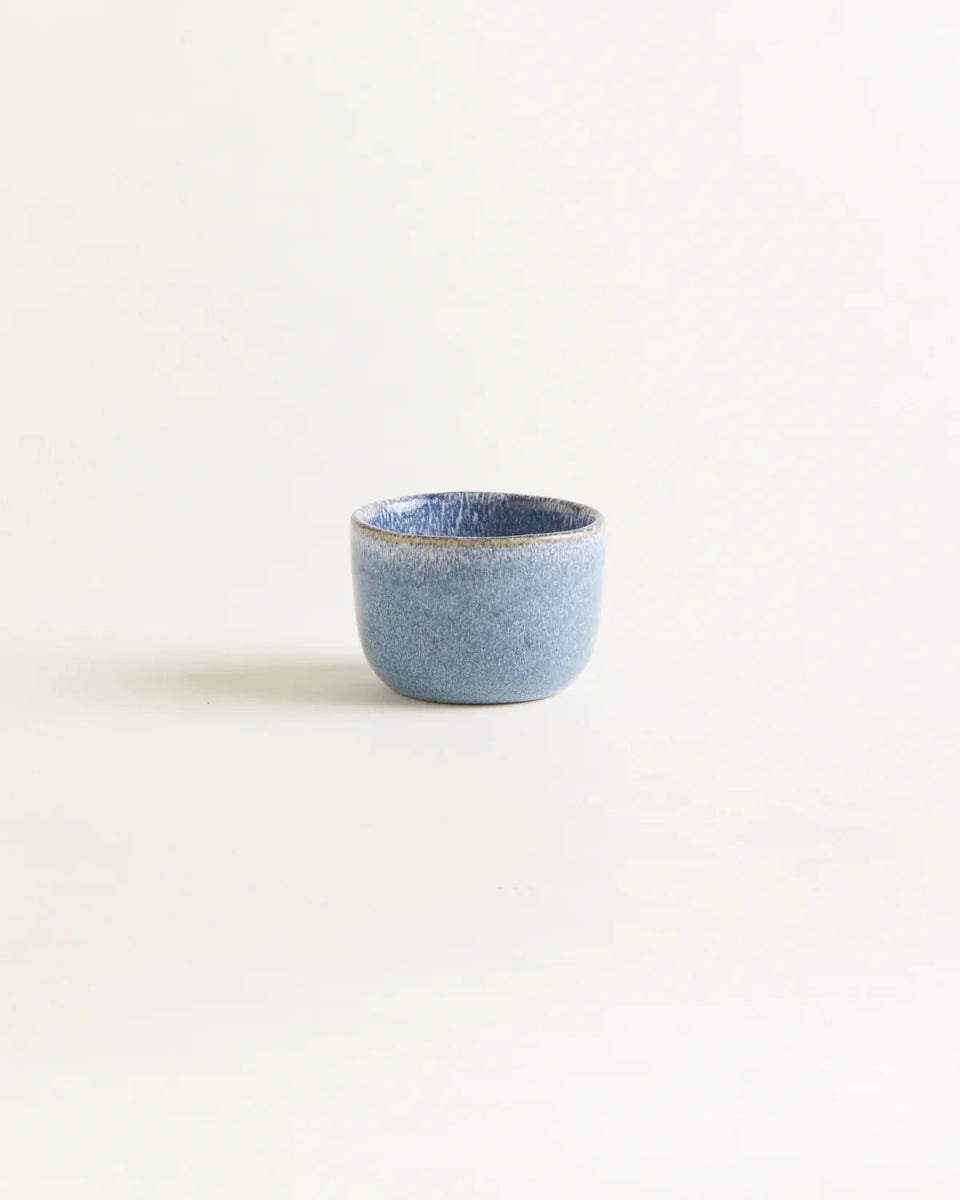 onomao - TRADITIONELL Kleiner Becher (150 ml) • Graublau - Kaffee - und Teetasse - ROSA ECK Concept Store