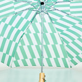 Original Duckhead - Regenschirm mit Entenkopf | Kelly Bars - ROSA ECK - Grün, Streifen, Umweltfreundlich
