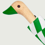 Original Duckhead - Regenschirm mit Entenkopf | Kelly Bars - ROSA ECK - Grün, Streifen, Umweltfreundlich