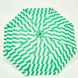 Original Duckhead - Regenschirm mit Entenkopf | Kelly Bars - ROSA ECK - Grün, Streifen, Umweltfreundlich