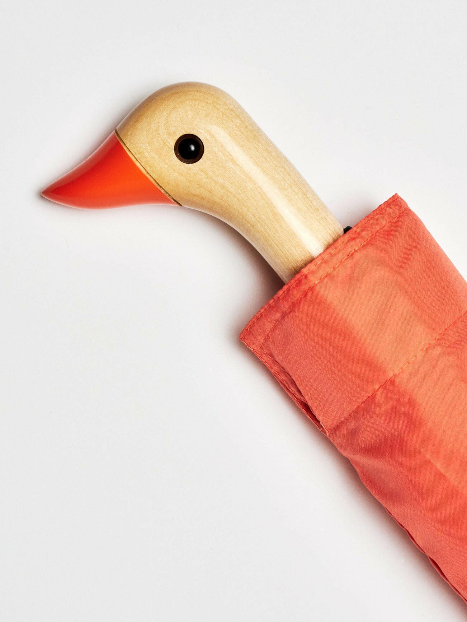 Original Duckhead - Regenschirm mit Entenkopf | Peach - ROSA ECK - Orange, Umweltfreundlich,