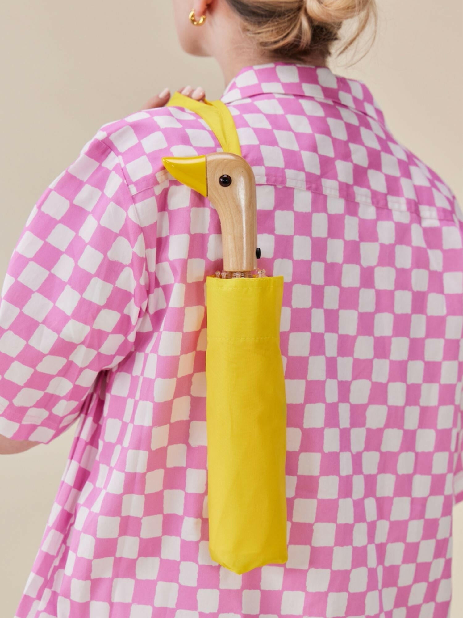 Original Duckhead - Regenschirm mit Entenkopf | Yellow - ROSA ECK - Gelb, Umweltfreundlich,