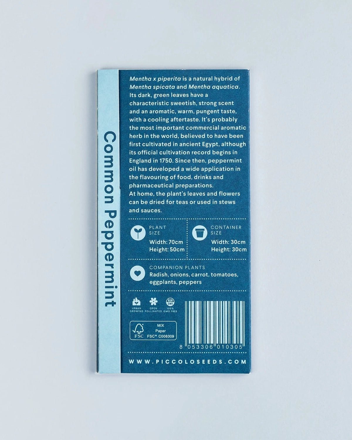 Piccolo Seeds - PEPPERMINT Saatgut für Pfefferminze - Saatgut - ROSA ECK Concept Store