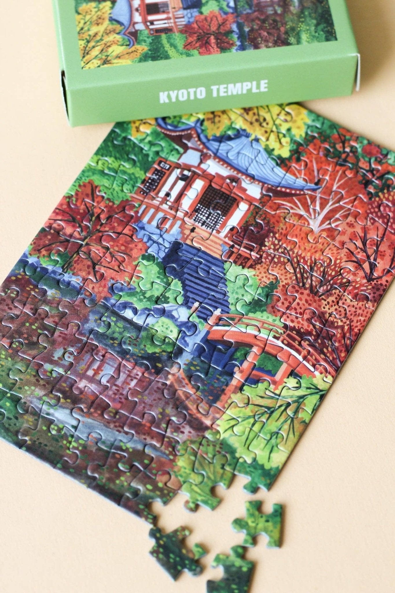 Piecely Puzzles - KYOTO TEMPLE Mini - Puzzle - ROSA ECK - , ,