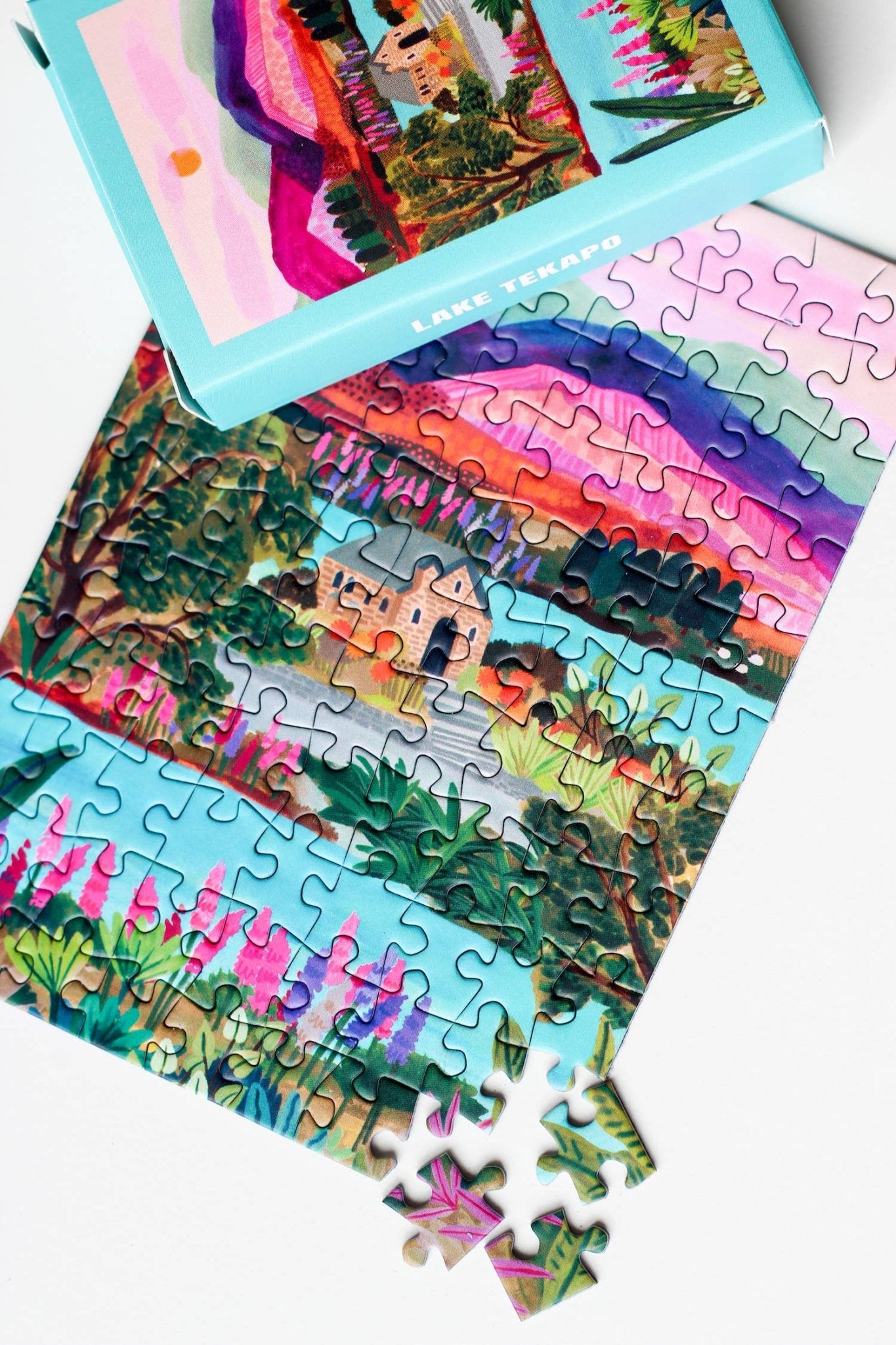 Piecely Puzzles - LAKE TEKAPO Mini - Puzzle - ROSA ECK - , ,