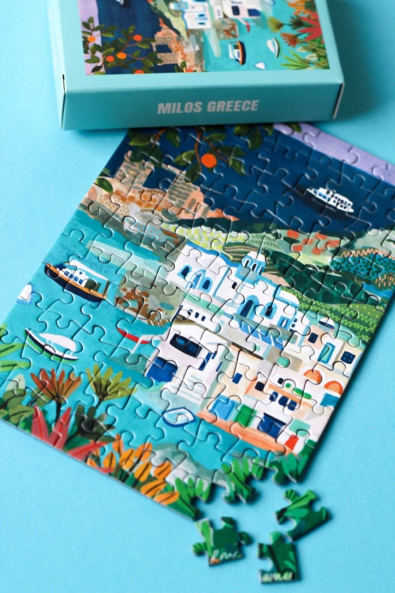 Piecely Puzzles - MILOS GREECE Mini - Puzzle - ROSA ECK - , ,