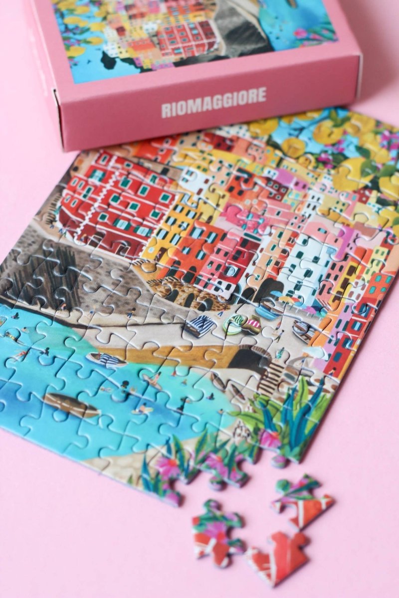 Piecely Puzzles - RIOMAGGIORE Mini - Puzzle - ROSA ECK - , ,