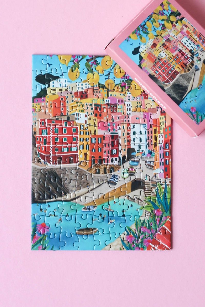 Piecely Puzzles - RIOMAGGIORE Mini - Puzzle - ROSA ECK - , ,