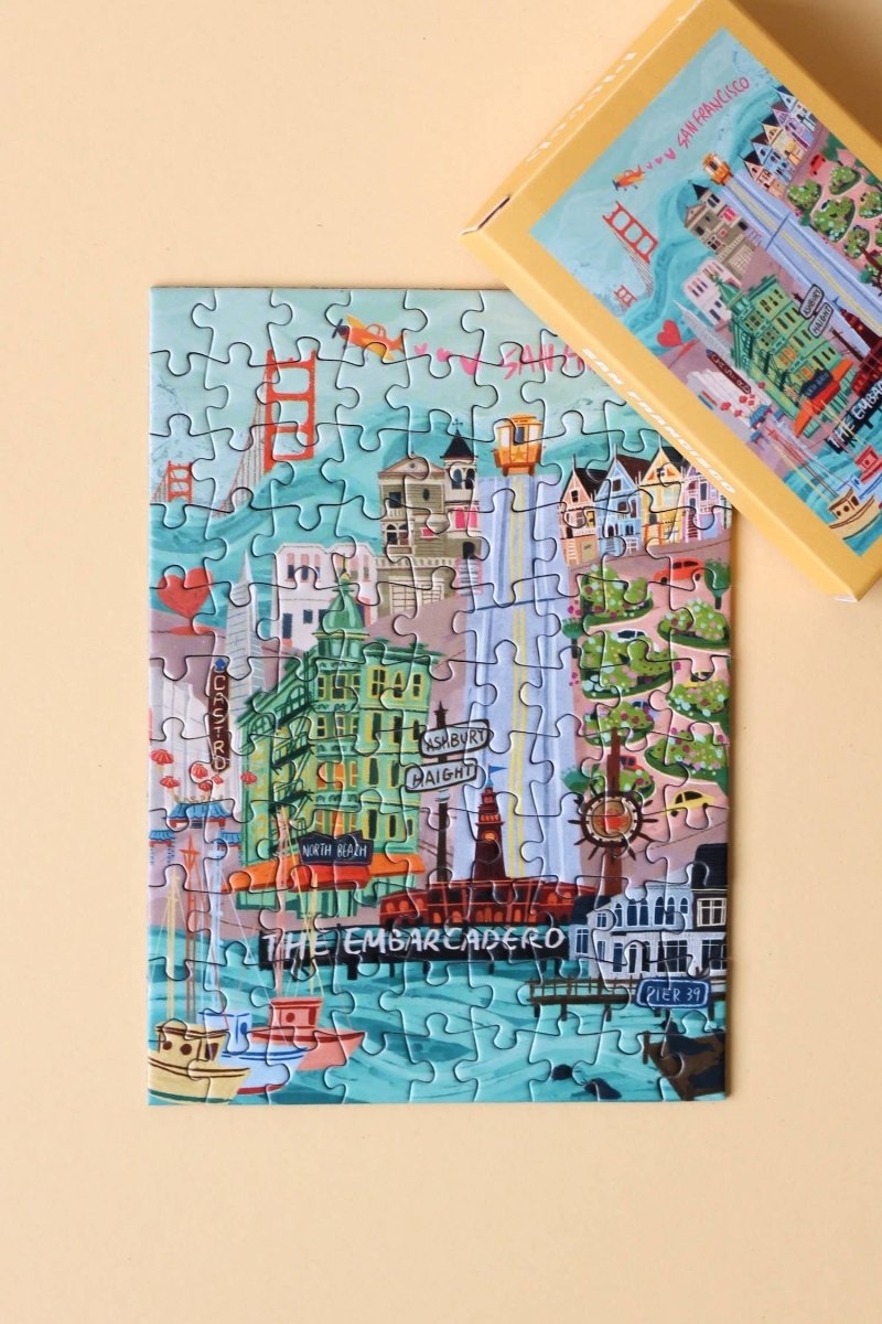 Piecely Puzzles - SAN FRANCISCO Mini - Puzzle - ROSA ECK - , ,