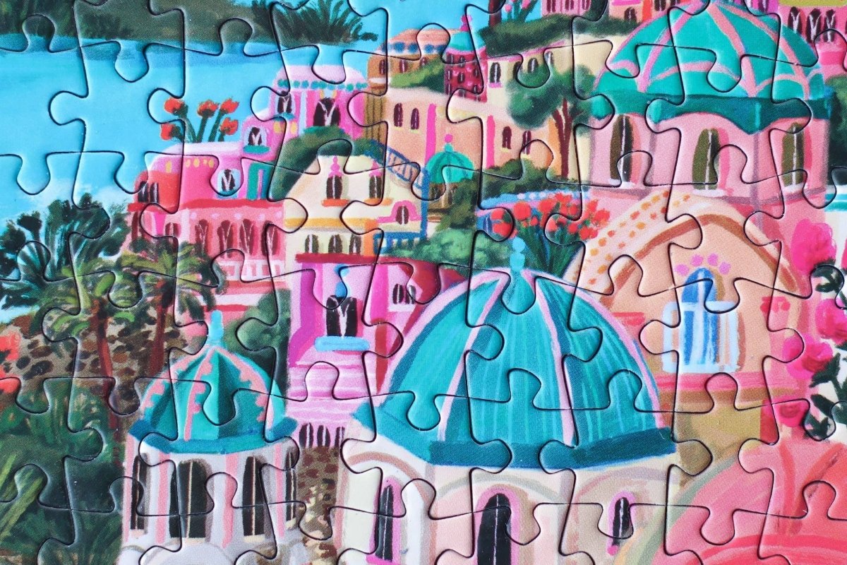 Piecely Puzzles - SANTORINI SUN Mini - Puzzle - ROSA ECK - , ,