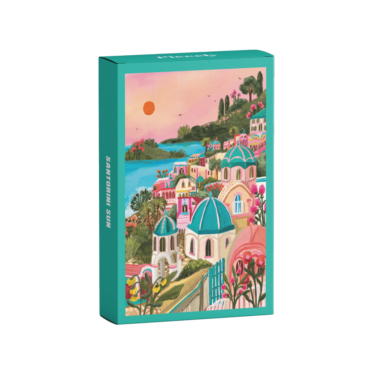 Piecely Puzzles - SANTORINI SUN Mini - Puzzle - ROSA ECK - , ,