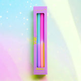 Pink Stories - DIP DYE SKINNY * Kerzen 2er - Set | Sunshine on a Cloudy Day - ROSA ECK - , ,