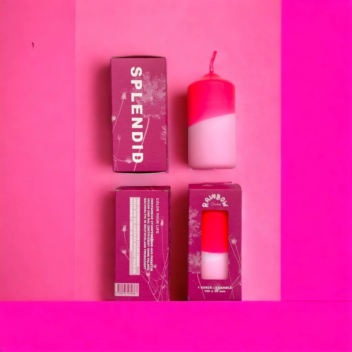 Pink Stories - RAINBOW STUDIO * Kerze | Splendid - ROSA ECK - , ,