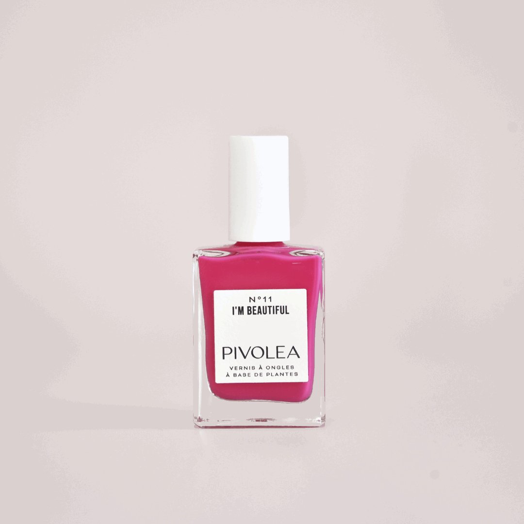 PIVOLEA - I'M BEAUTIFUL Nagellack Fuchsia - ROSA ECK - , ,