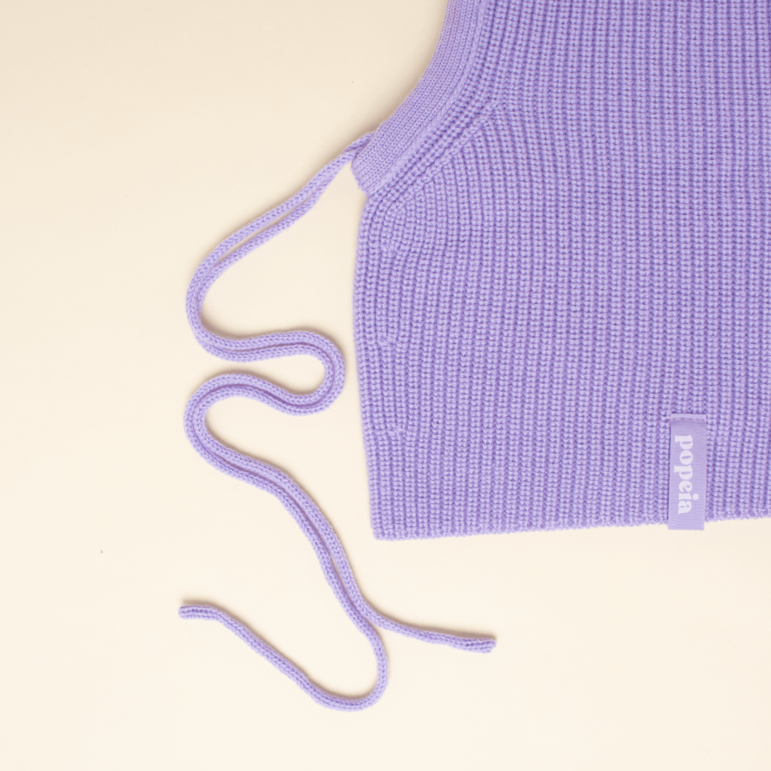 popeia - Balaclava aus Merinowolle | Lila - ROSA ECK - haub, Lila,