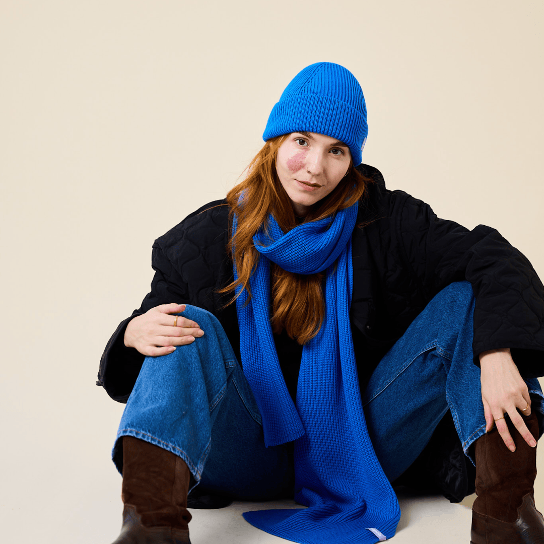 popeia - Beanie aus Merinowolle | Blau - ROSA ECK - Blau, ,