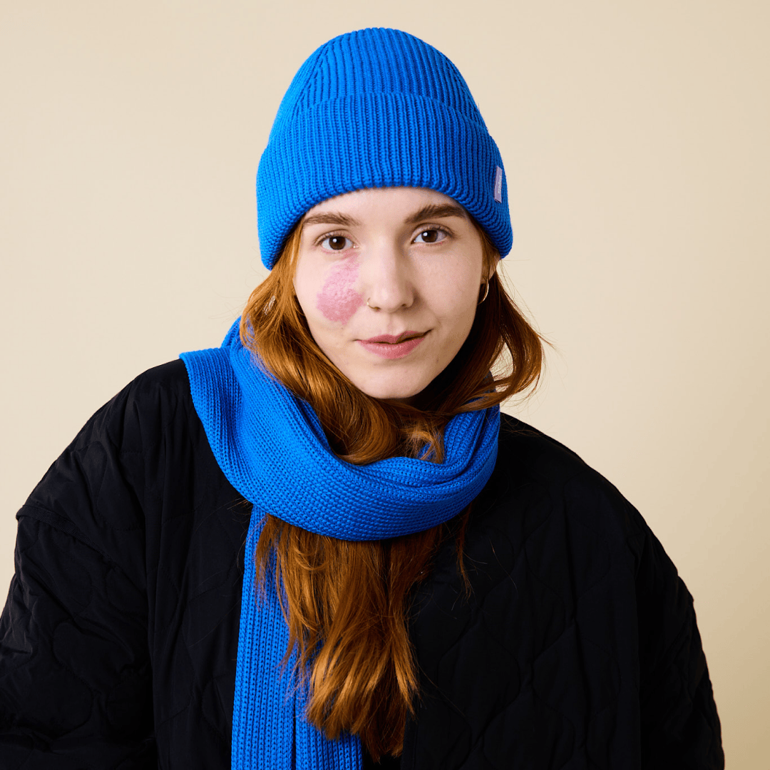 popeia - Beanie aus Merinowolle | Blau - ROSA ECK - Blau, ,