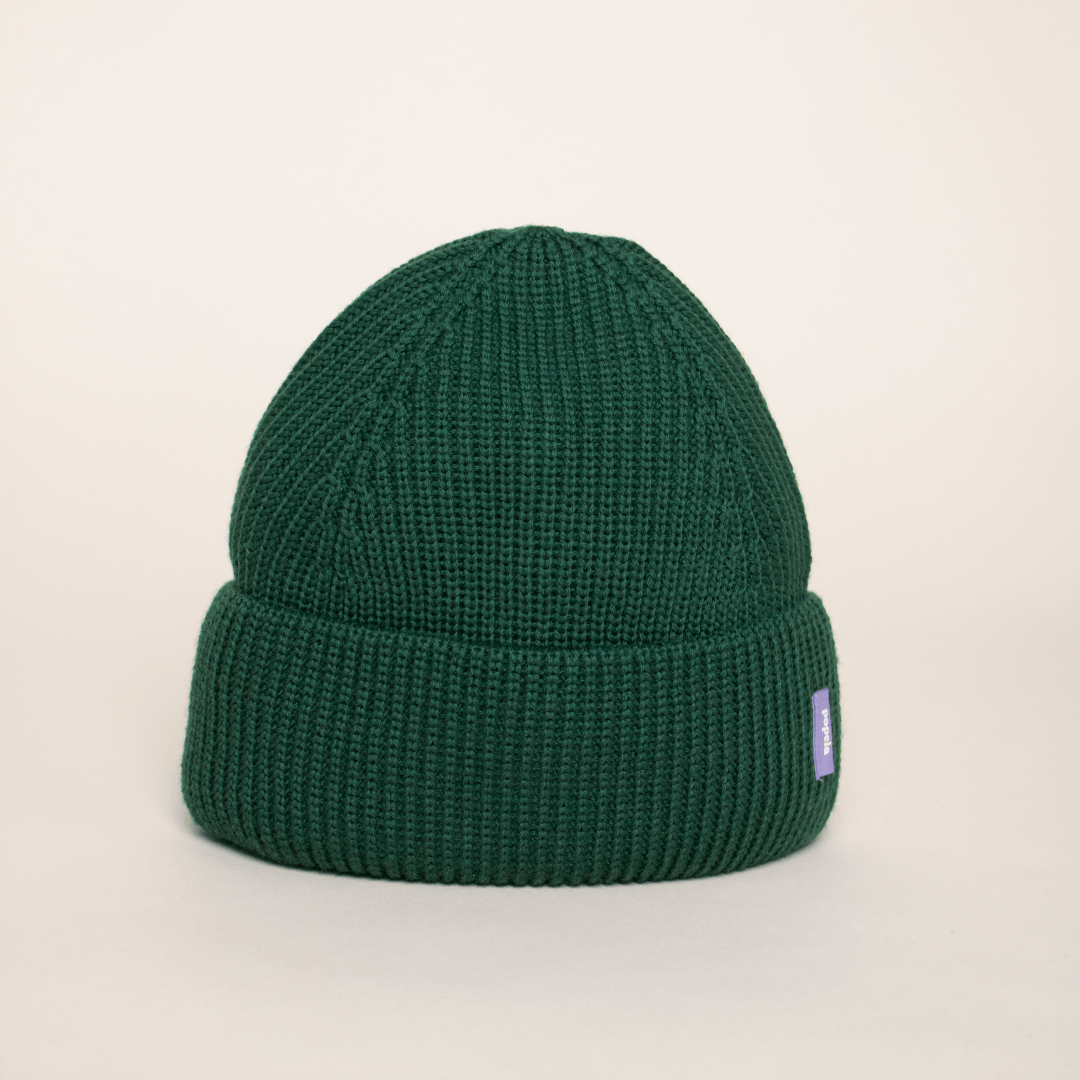 popeia - Beanie aus Merinowolle | Dunkelgrün - ROSA ECK - Grün, haube,