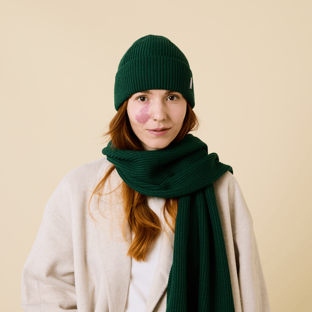 popeia - Beanie aus Merinowolle | Dunkelgrün - ROSA ECK - Grün, haube,