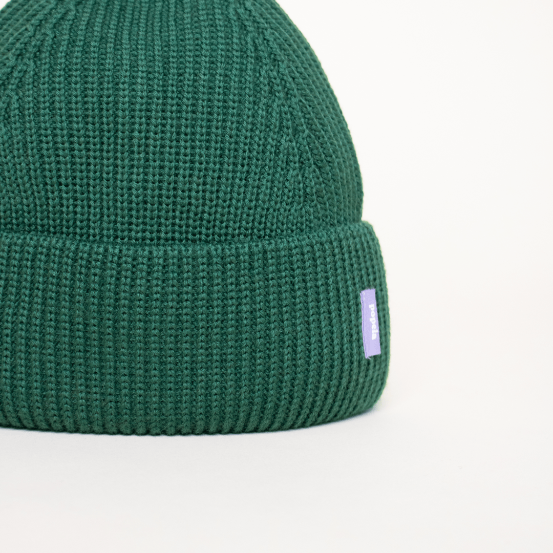 popeia - Beanie aus Merinowolle | Dunkelgrün - ROSA ECK - Grün, haube,