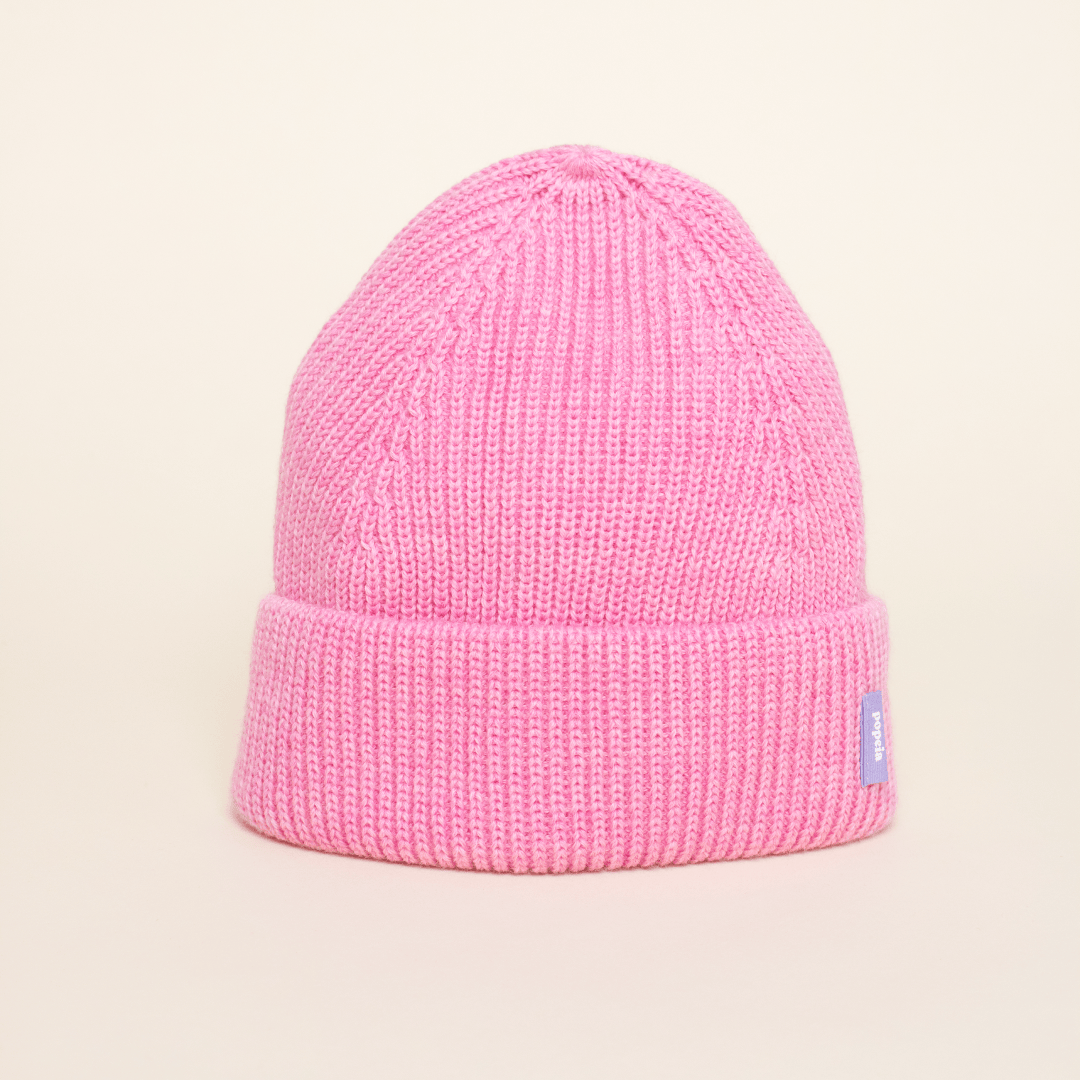 popeia - Beanie aus Merinowolle | Pink - ROSA ECK - , ,