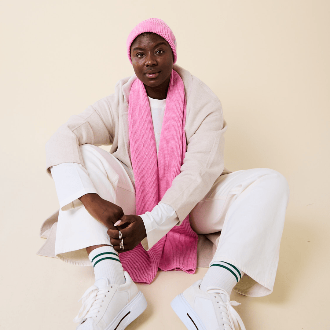 popeia - Beanie aus Merinowolle | Pink - ROSA ECK - , ,