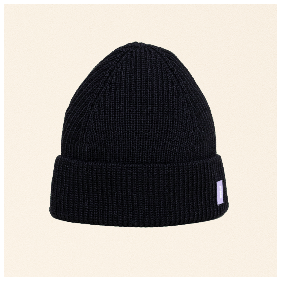 popeia - Beanie aus Merinowolle | Schwarz - ROSA ECK - , ,