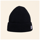 popeia - Beanie aus Merinowolle | Schwarz - ROSA ECK - , ,