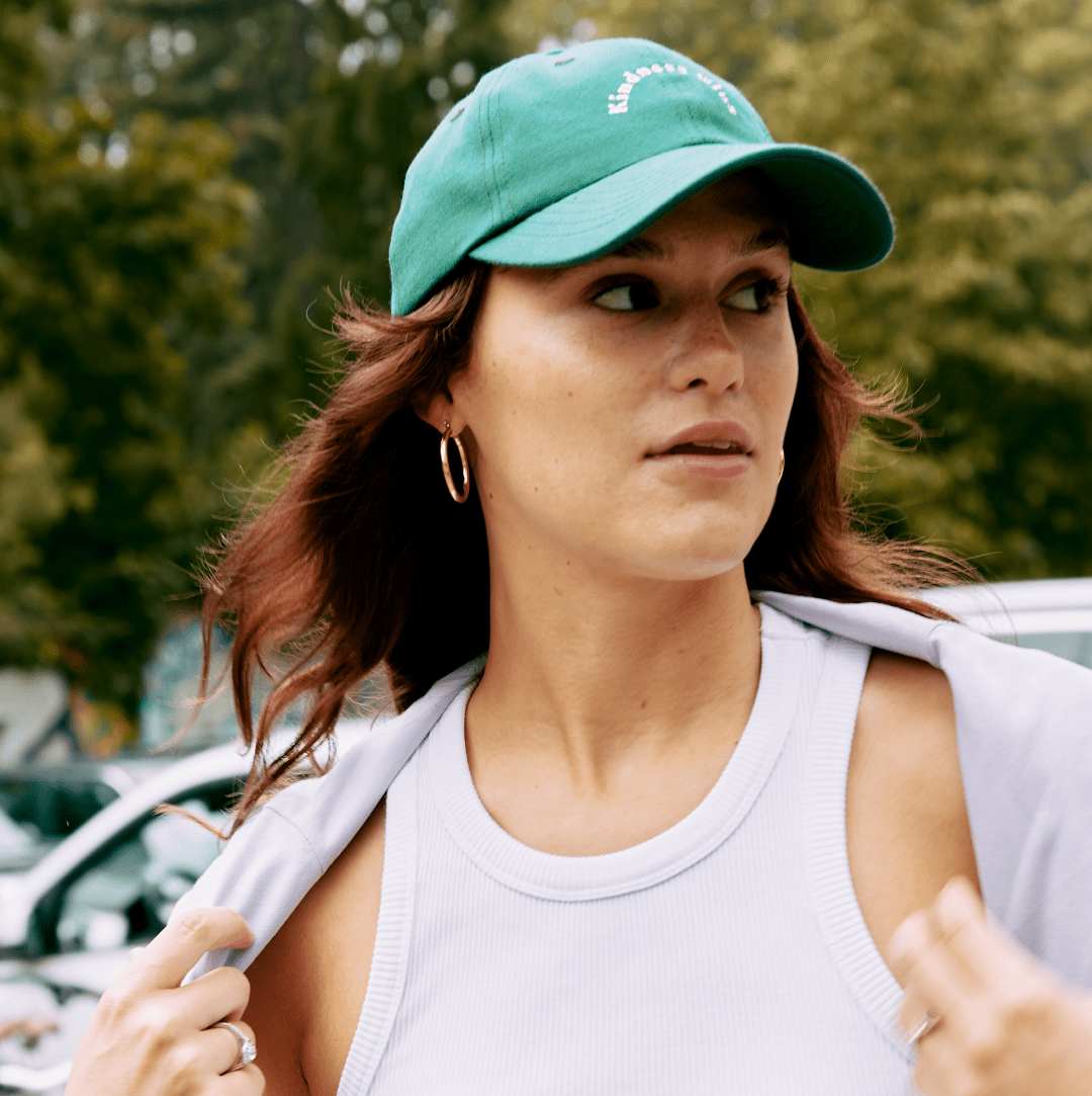 popeia - KINDNESS Cap | Dunkelgrün - ROSA ECK - , ,