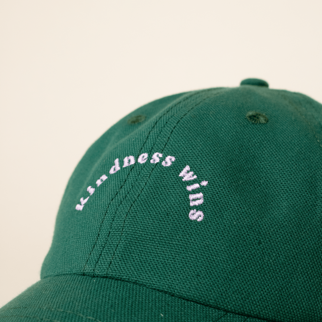 popeia - KINDNESS Cap | Dunkelgrün - ROSA ECK - , ,