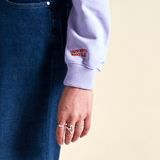 popeia - KINDNESS Sweater aus Bio - Baumwolle | Lila - ROSA ECK - , ,