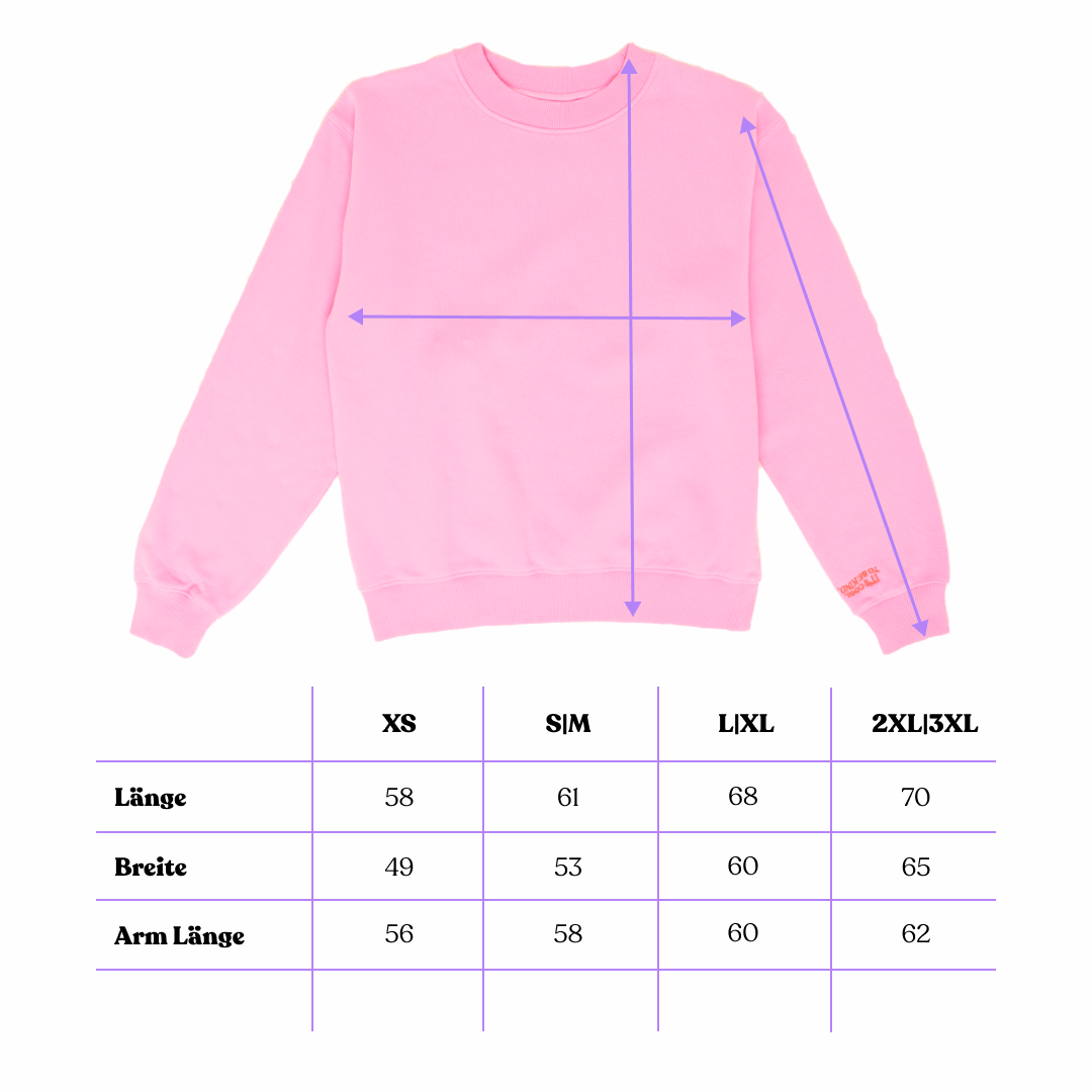 popeia - KINDNESS Sweater aus Bio - Baumwolle | Pink - ROSA ECK - , ,