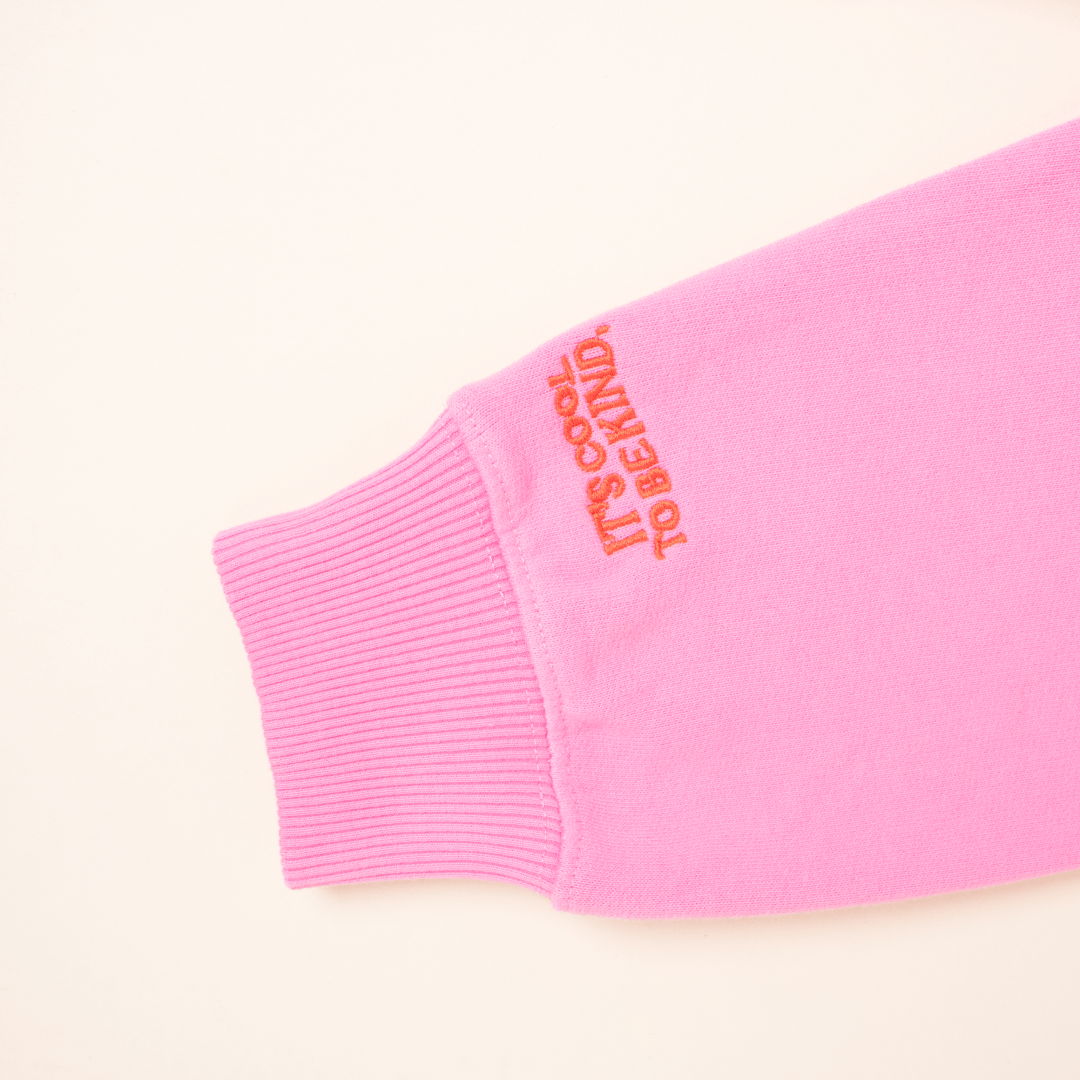 popeia - KINDNESS Sweater aus Bio - Baumwolle | Pink - ROSA ECK - , ,