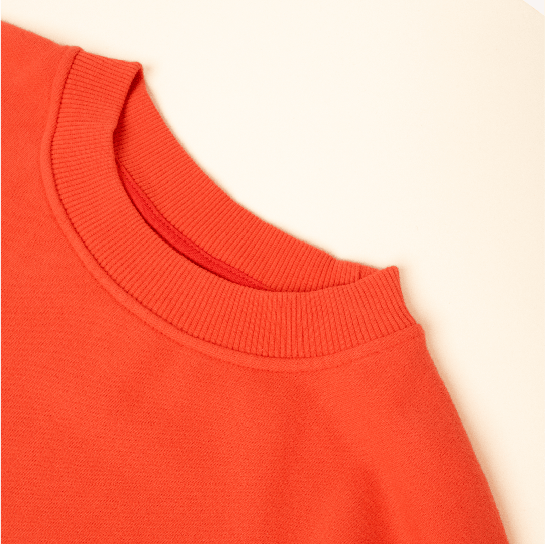 popeia - KINDNESS Sweater aus Bio - Baumwolle | Rot - ROSA ECK - Basics, Pullover,