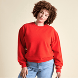 popeia - KINDNESS Sweater aus Bio - Baumwolle | Rot - ROSA ECK - Basics, Pullover,