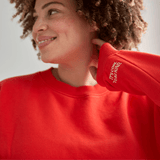 popeia - KINDNESS Sweater aus Bio - Baumwolle | Rot - ROSA ECK - Basics, Pullover,