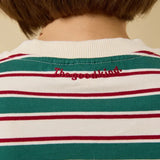 popeia - Langarmshirt aus Bio - Baumwolle • Dunkelgrün/Bordeaux - Langarmshirt - ROSA ECK