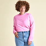 popeia - Langarmshirt aus Bio - Baumwolle | Pink - ROSA ECK - Basics, ,