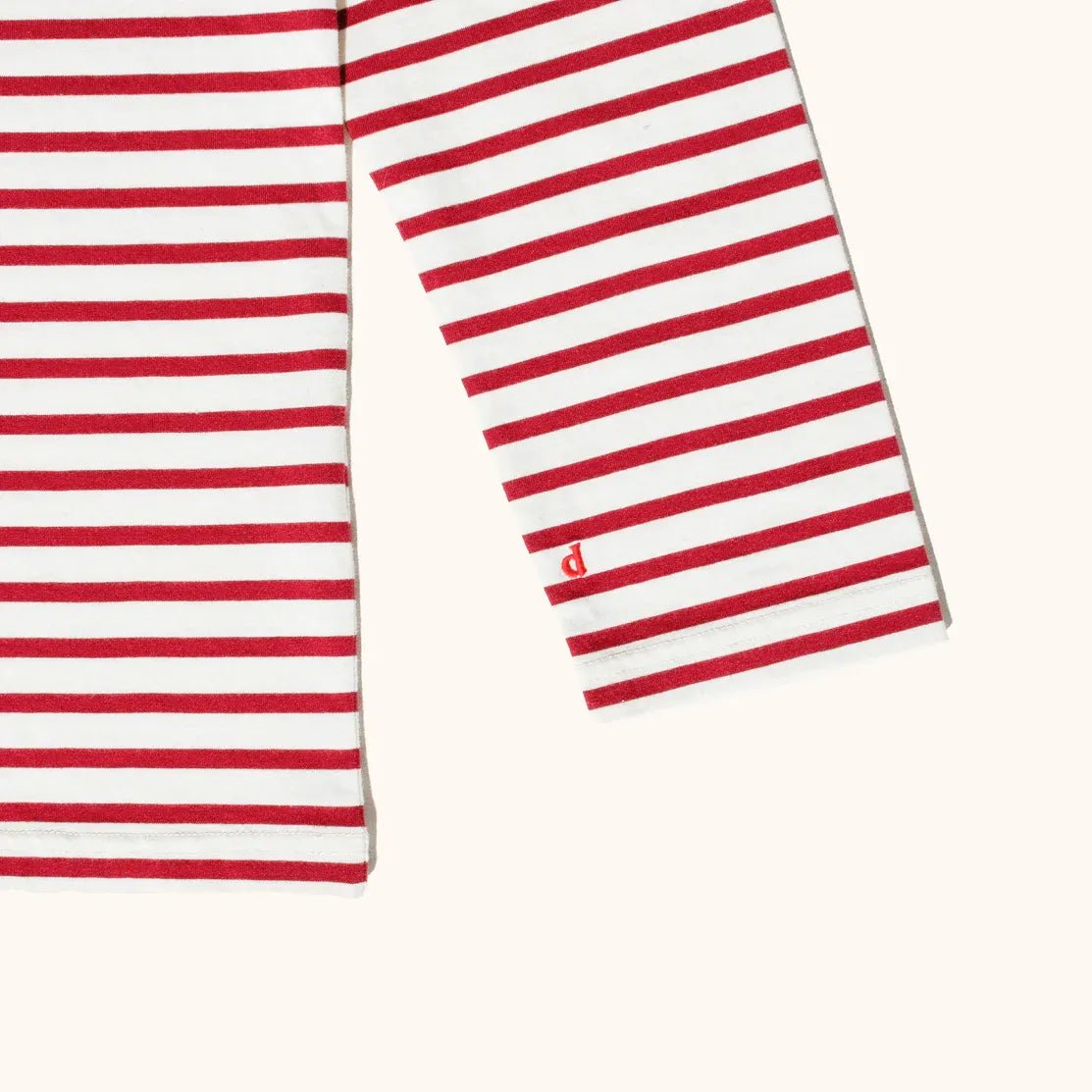 popeia - Langarmshirt Gestreift aus Bio - Baumwolle | Bordeaux/Off - White - Langarmshirt - ROSA ECK Concept Store