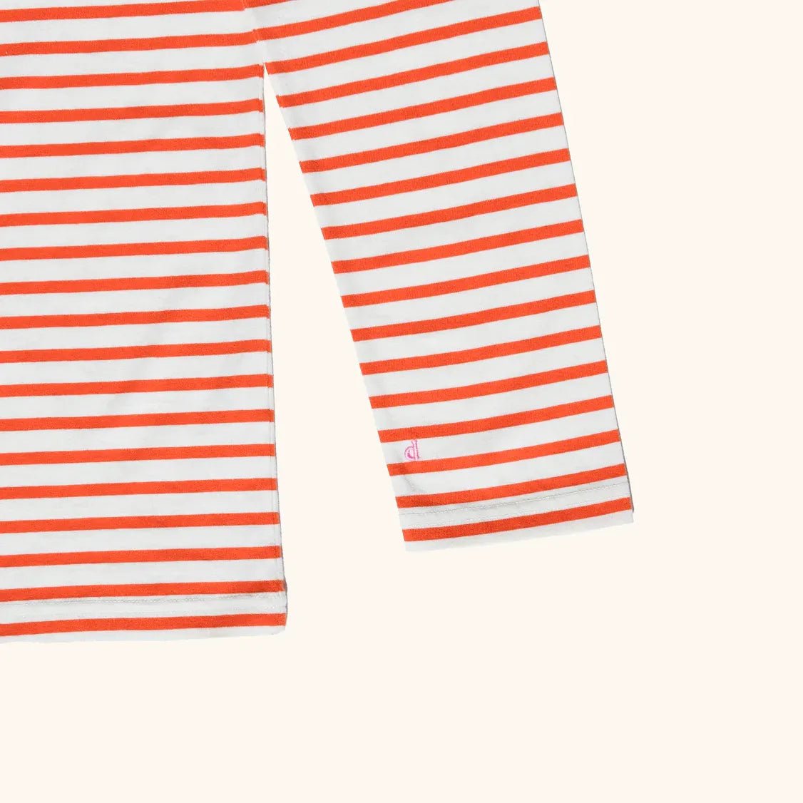 popeia - Langarmshirt Gestreift aus Bio - Baumwolle | Popeia Rot/Off - White - Langarmshirt - ROSA ECK Concept Store