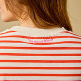 popeia - Langarmshirt Gestreift aus Bio - Baumwolle | Popeia Rot/Off - White - Langarmshirt - ROSA ECK Concept Store