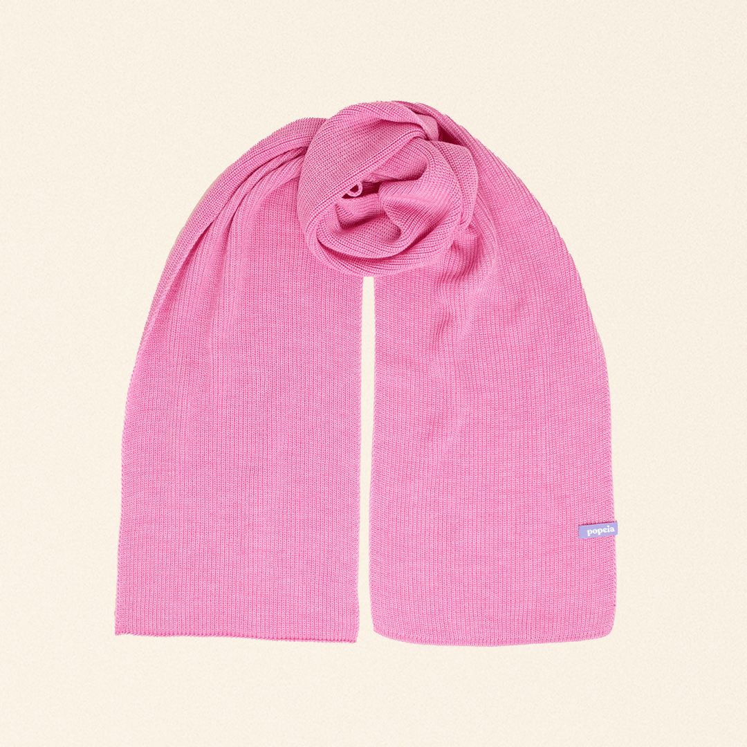 popeia - Schal aus Merinowolle | Pink - ROSA ECK - , ,