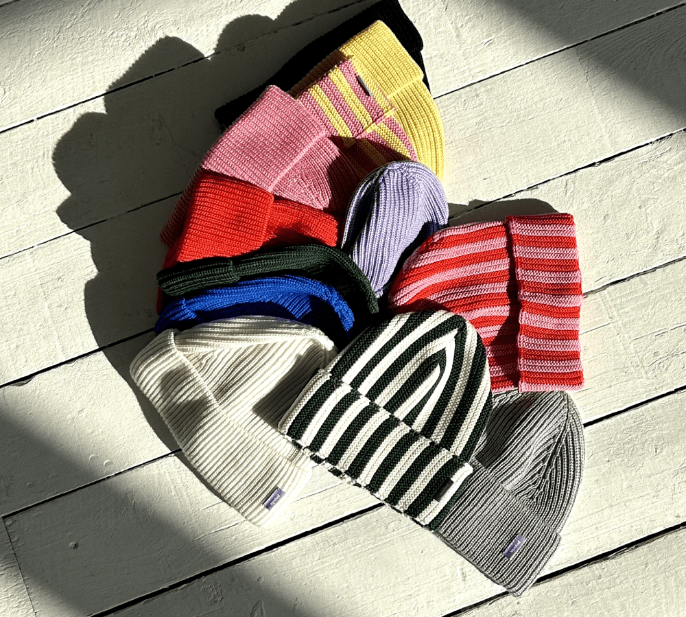 popeia - Special Beanie aus Merinowolle | Pink/Rot - ROSA ECK - , ,